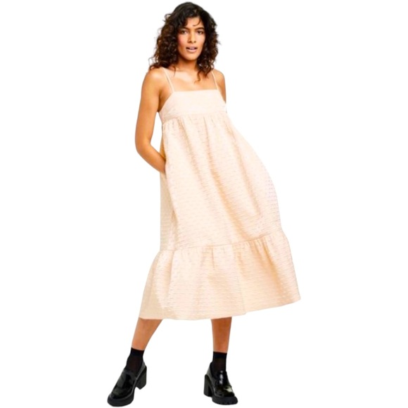 Kika Vargas Dresses & Skirts - KIKA VARGAS X Target Textured Sleeveless Empire Waist Midi Dress Women’s size L